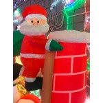 180CM Inflatable Santa Climb Chimney with lights